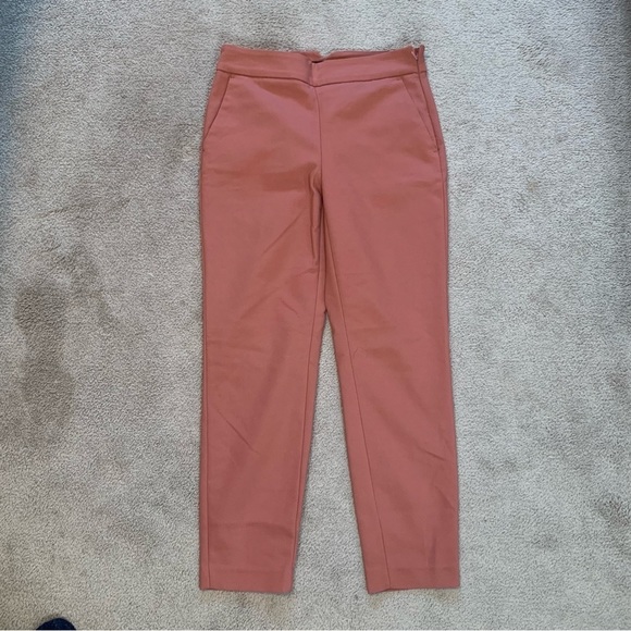 RW&CO Pink Ankle Pant With Invisible Side Zipper Closure - Picture 1 of 4